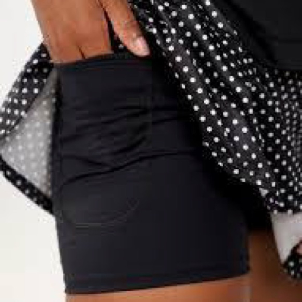 JoJo Black Polka Dot Athletic Skort - NEW - Picture 3 of 4
